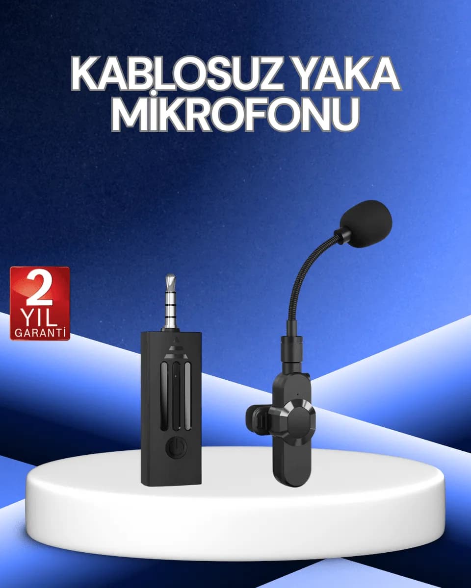 2.4 GHz Kablosuz Ses Kayıt Mikrofonu — fotoğraf 1