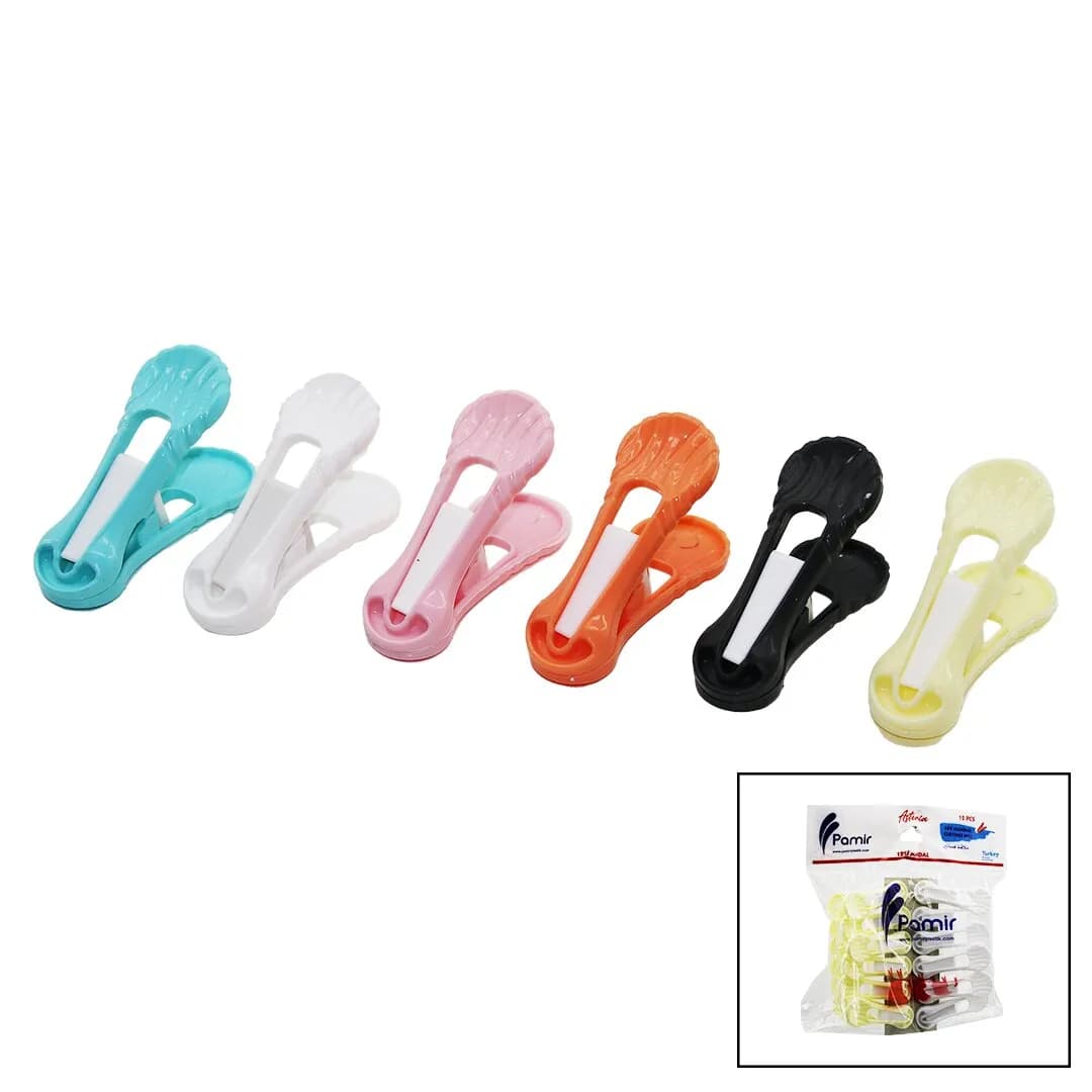 12PCS Yaysız Plastik Renkli Mandal — fotoğraf 1