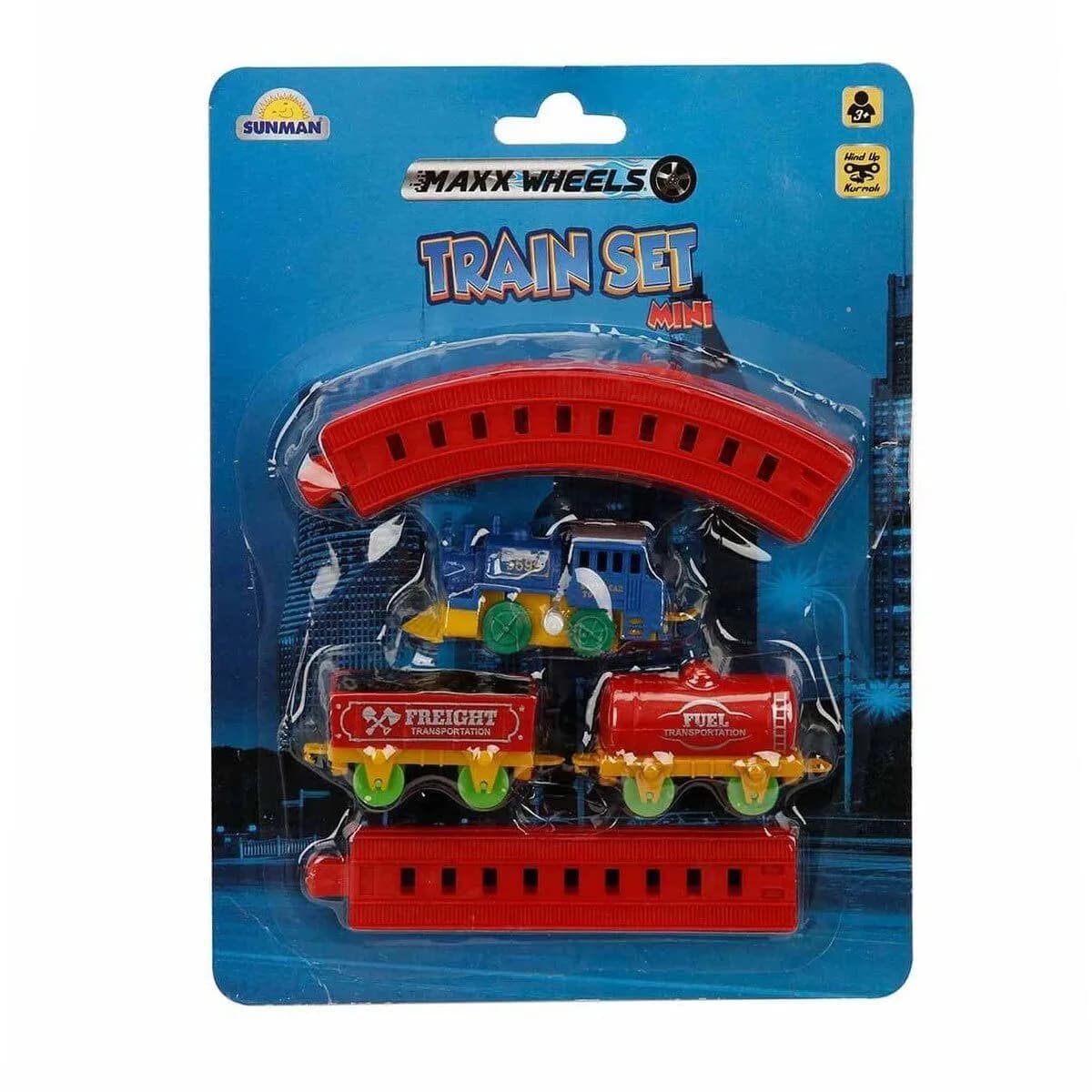 2559 Maxx Wheels Mini Tren Seti 11 Parça -Sunman — fotoğraf 1