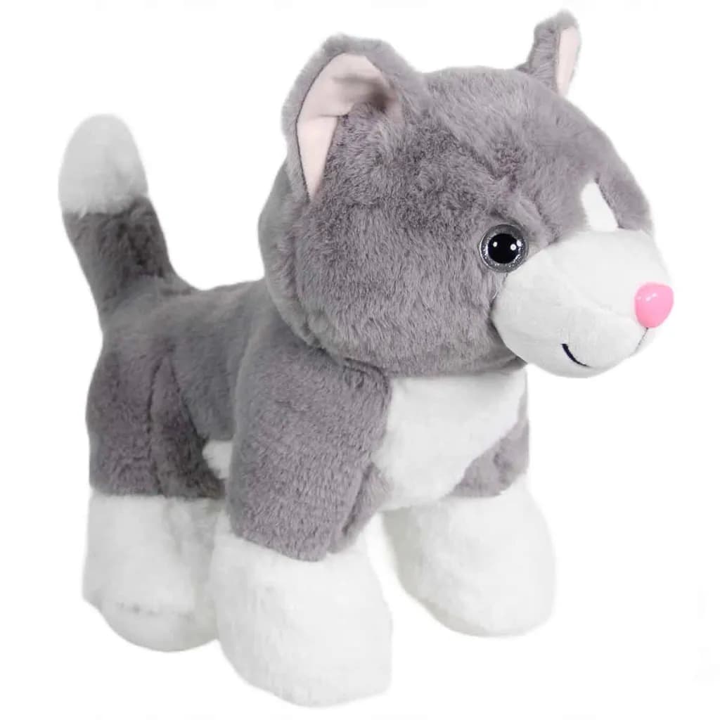 Kedi Peluş Gri 36 cm — fotoğraf 1