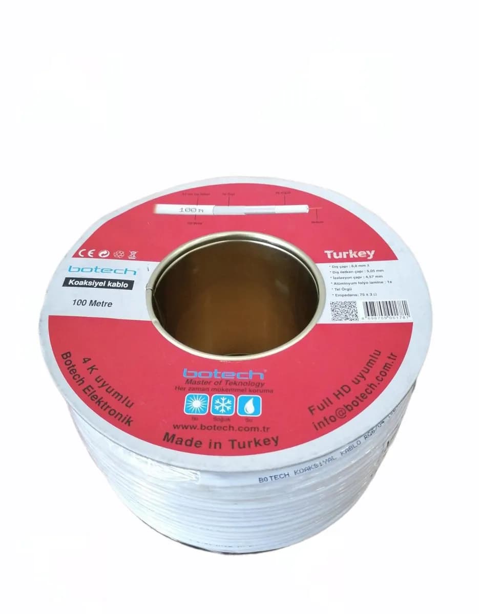 100MT Uydu Anten Kablosu Rg 6U — fotoğraf 1