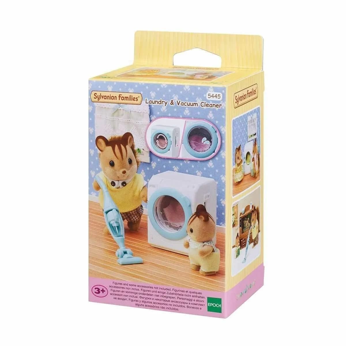 5445 Sylvanian Families Çamaşır Makinesi ve Süpürge Oyun Seti Figür Dahil Değil — fotoğraf 1