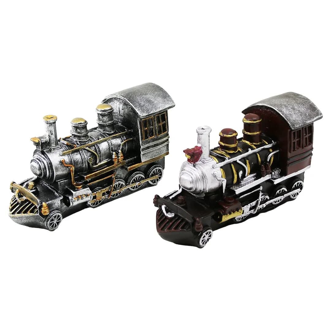 Tren Vintage Dekoratif Biblo - Kumbara Renkli 20X12X8CM Reçine — fotoğraf 1