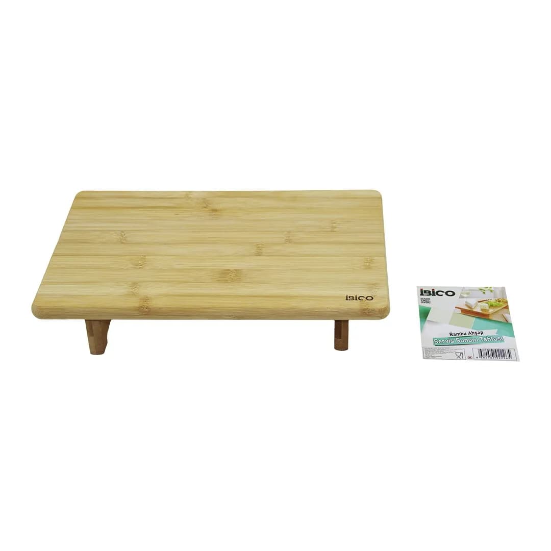 Dikdörtgen Ayaklı Mini Sofra MODEL=32X21.5CM Bambu Ahşap Kesim Panosu — fotoğraf 1