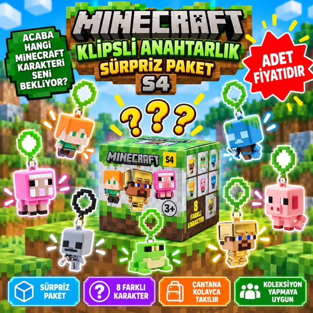 Klipsli Anahtarlık Sürpriz Paket S4 — fotoğraf 1
