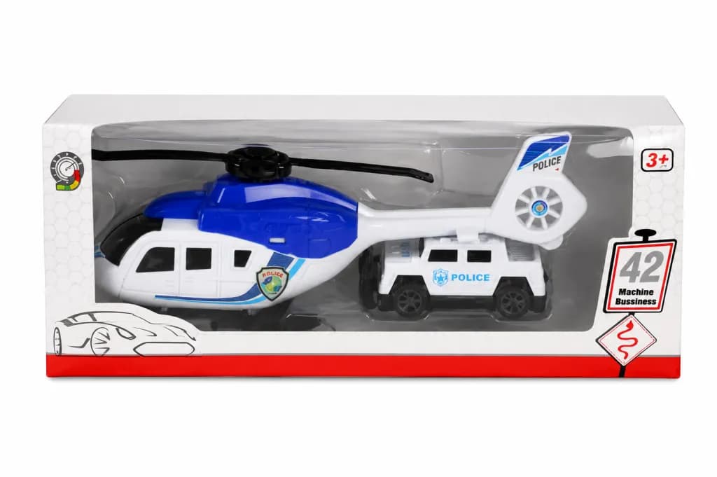 EF6359-6 Kutulu Sürtmeli Oyuncak Helikopter — fotoğraf 1