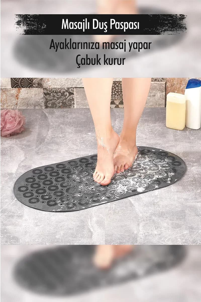 Silikon Masajlı Duş Paspası — fotoğraf 1