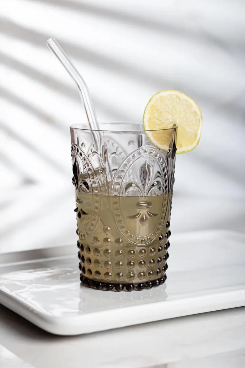 Akrilik Füme Tekli Kısa Bardak & Su Meşrubat Kahve Yanı Bardağı 400 ml ( Cam Değildir ) — fotoğraf 1