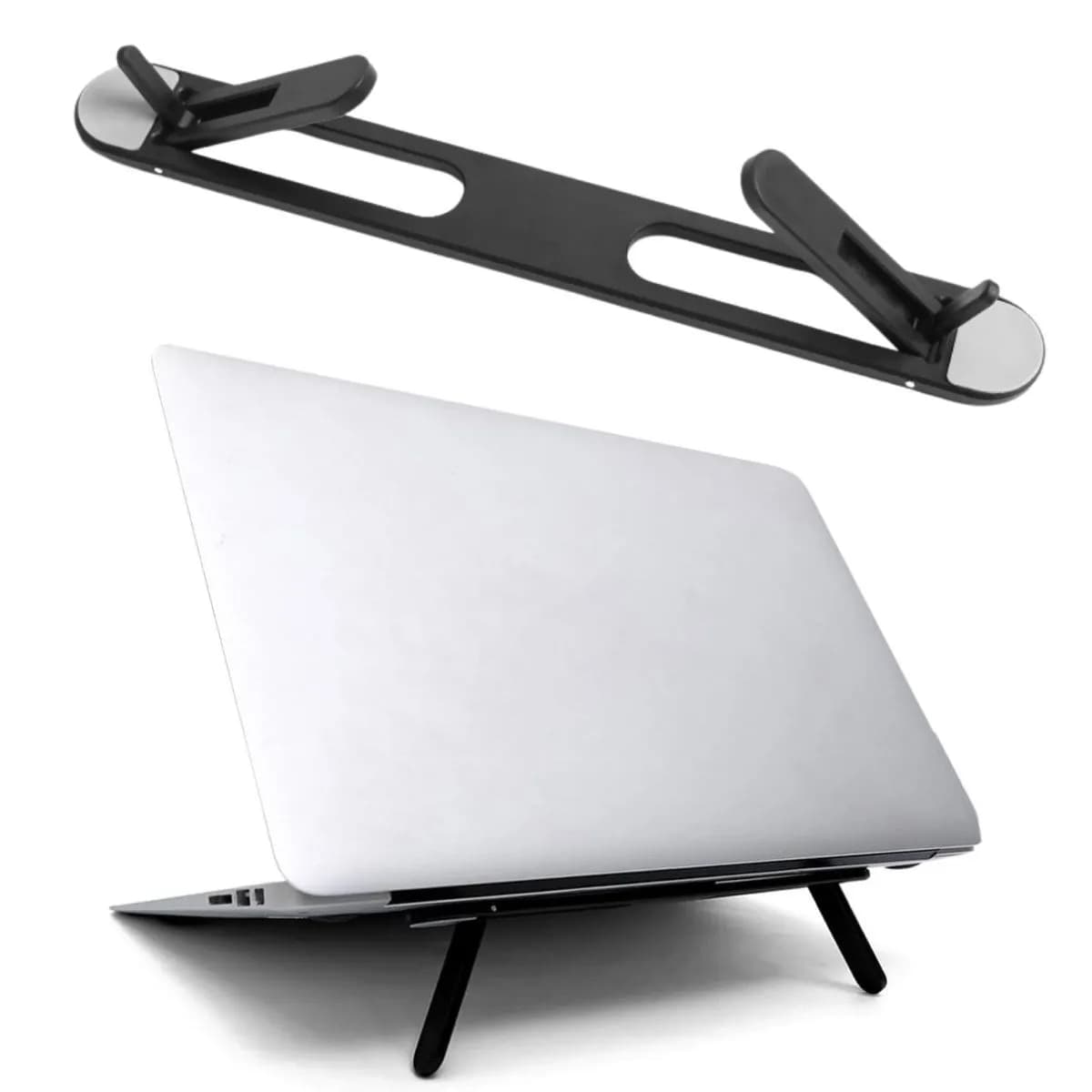2 Kademeli Katlanabilir Laptop Standı – Kendiliğinden Yapışkanlı, Tablet Yükseltici — fotoğraf 1