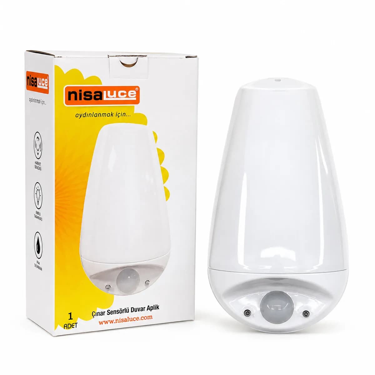 E27 - Soft 0,4W - 50W Çınar Sensörlü Led Aplik Duvar Lambası E2003-2 — fotoğraf 1