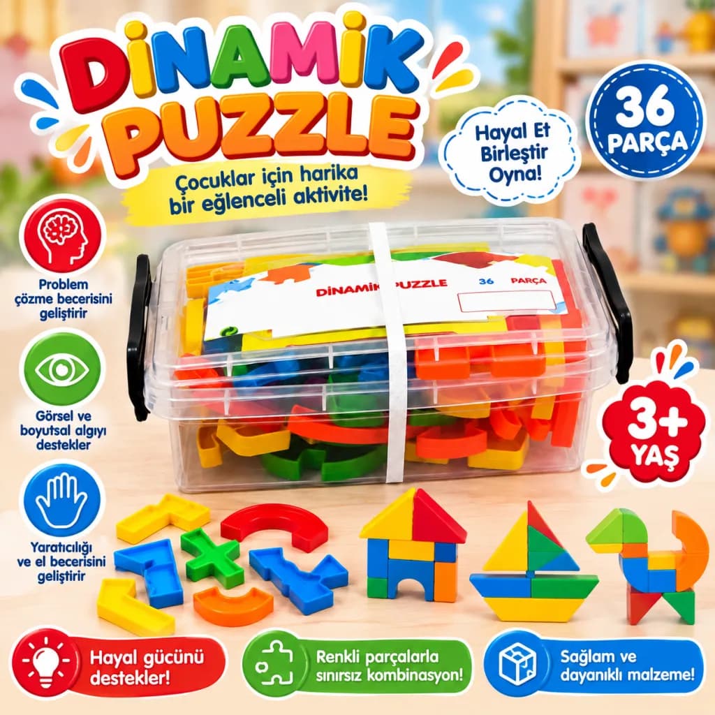 420 Dinamik Puzzle 40 Parça — fotoğraf 1
