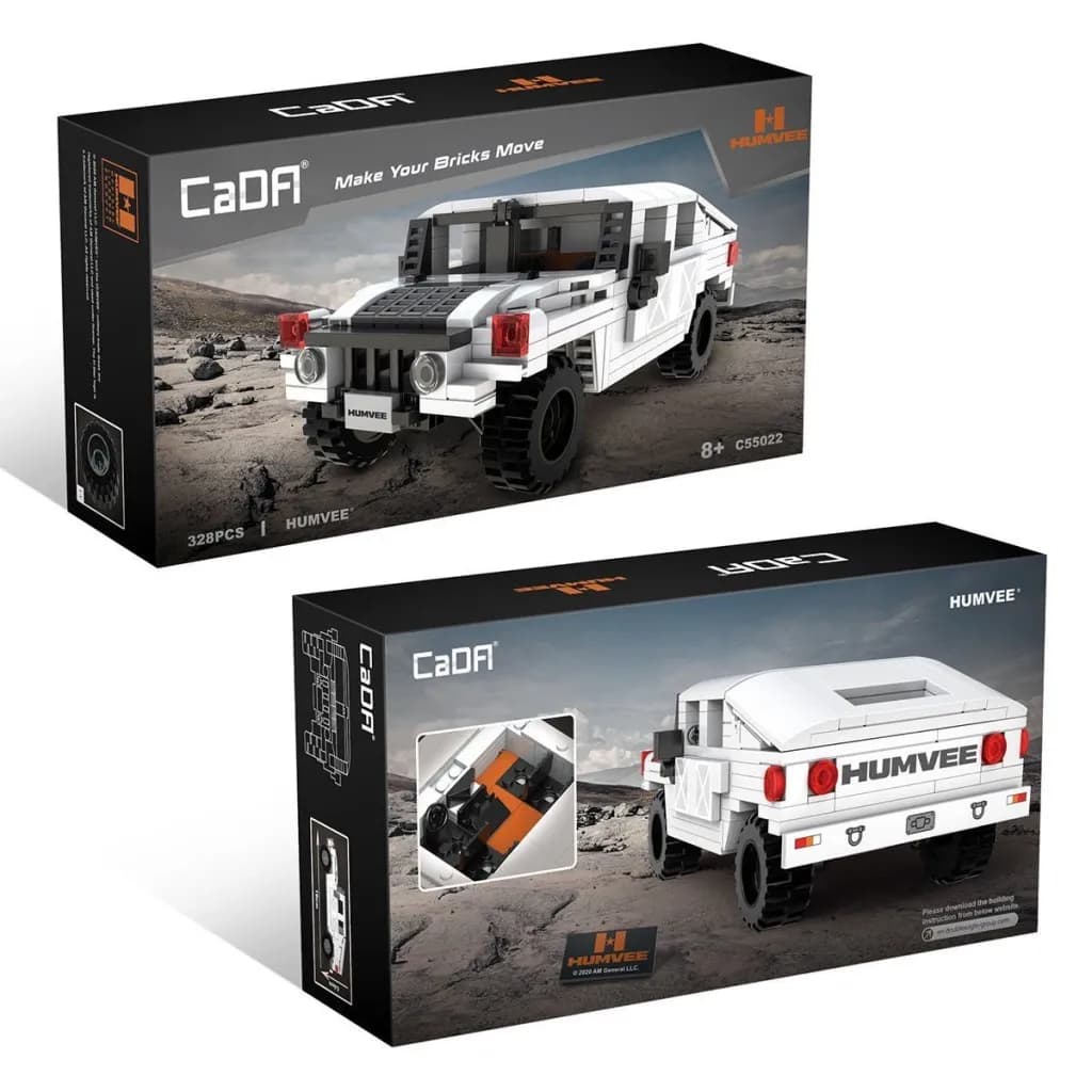 C55022W Humvee Jeep Blok Seti 328 Parça-Vagon life — fotoğraf 1