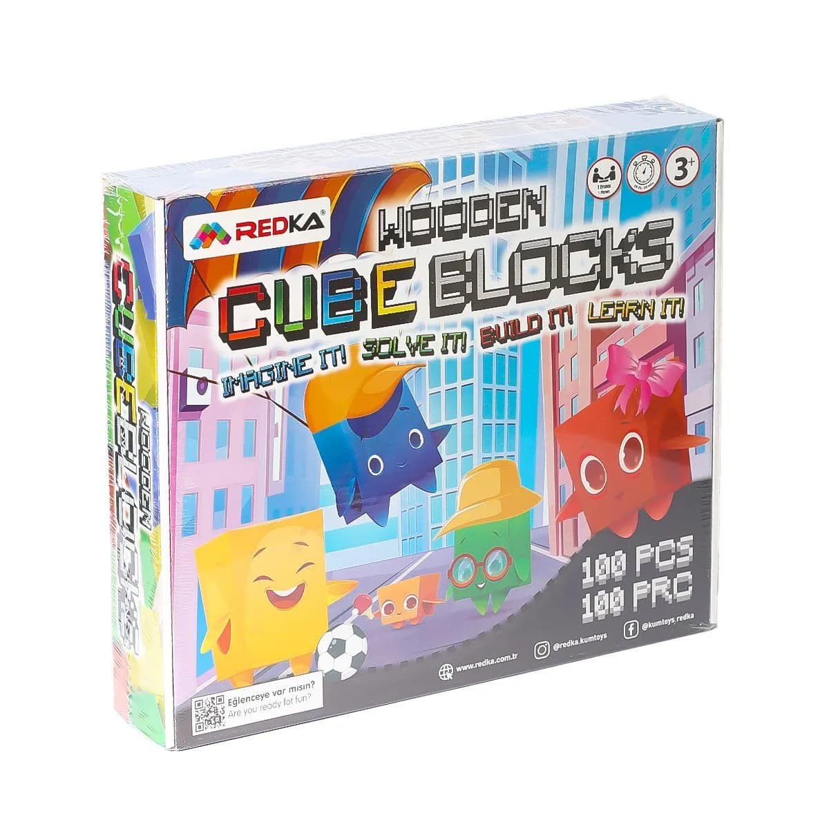 5642 Wooden Cubes Blocks -Redka — fotoğraf 1