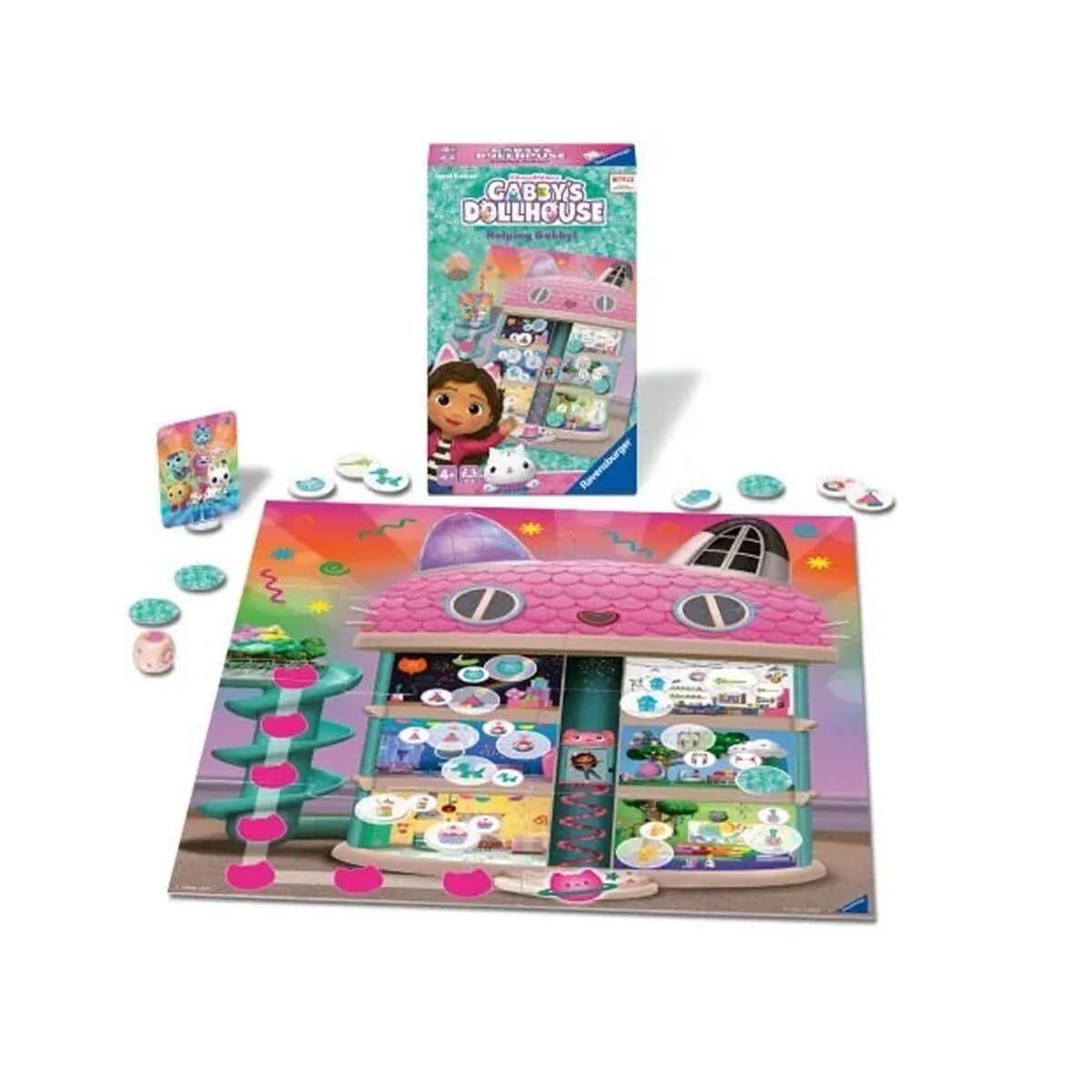 248100 Ravensburger - Gabbys Dollhouse - Seyahat Boy Kutu Oyunu — fotoğraf 1