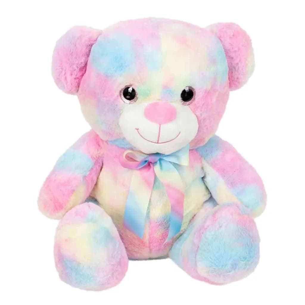 Gökkuşağı Renkli Peluş Ayı 45 cm — fotoğraf 1