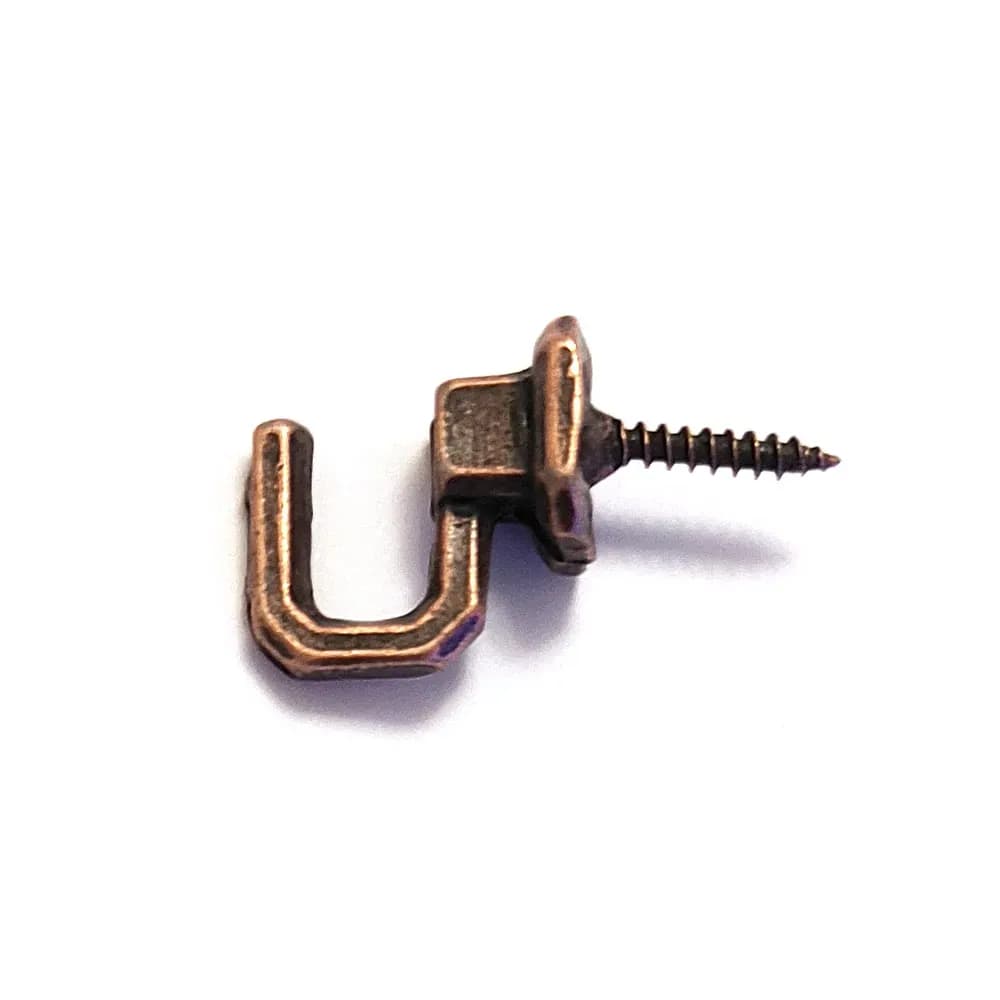 Vidalı Kanca, Askı Küçük - 15x23mm, Eskitme — fotoğraf 1