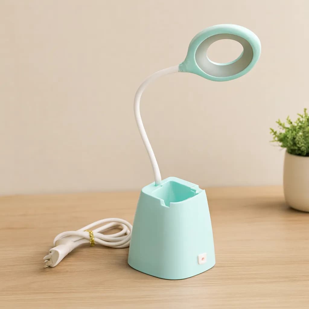 LED Masa Lambası Akrobat Kollu Kalemlikli 2W — fotoğraf 1