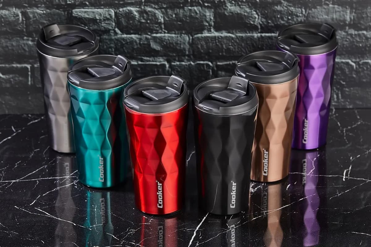 CKR-2048 350ML.ÇELİK Mug Termos Bardak Renkli — fotoğraf 1