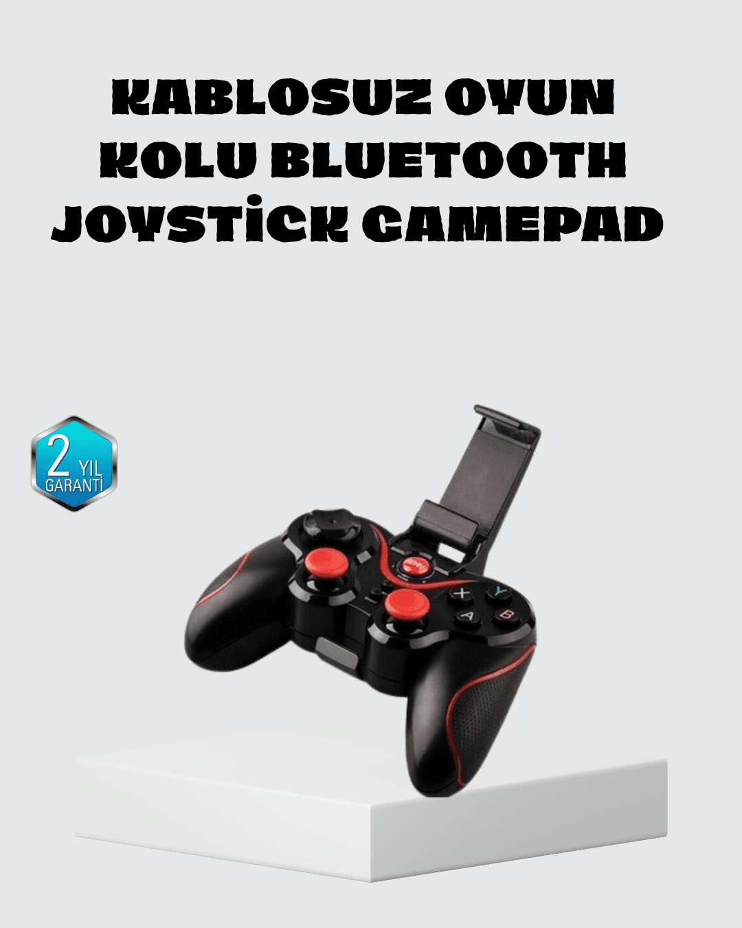 Kablosuz Bluetooth Oyun Kolu Mobil TV PC Uyumlu Ergonomik Tasarım — fotoğraf 1
