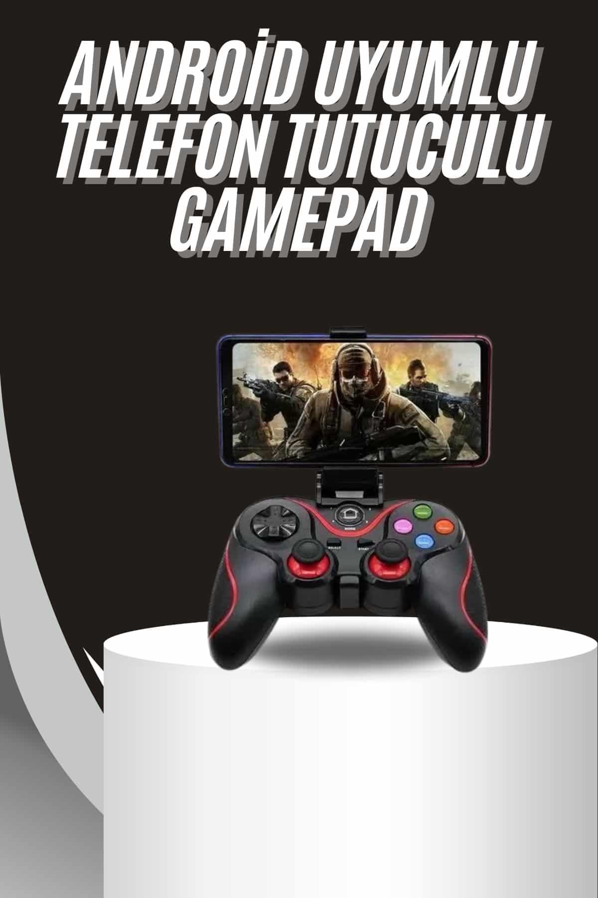 Kablosuz Oyun Kolu Bluetooth Joystick Gamepad Android Uyumlu — fotoğraf 1
